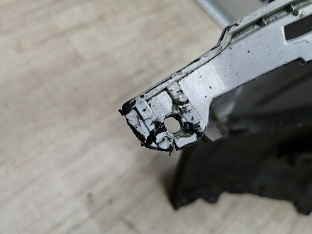 AA044918; Бампер передний; под паркт.; под омыват. (95122388) для Opel Mokka (2012 - 2015)/БУ; Оригинал; Р1, Мелкий дефект; 