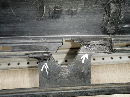 BA000120; Бампер передний; под паркт.; под омыват. (52119-06C40) для Toyota Camry/БУ; Оригинал; Р1, Мелкий дефект; 