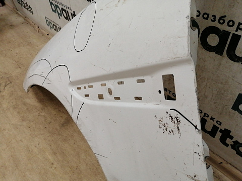 Фотография детали AA042514; Крыло переднее левое (GX63-16145-AC) для Jaguar XF II (2016-2020)/БУ; Оригинал; Р3, Под восстановление; . Фото номер 14