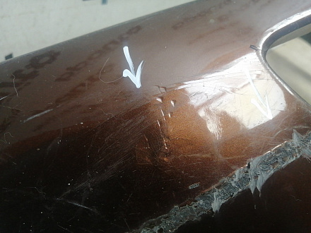 AA045771; Бампер передний; без паркт.; под омыват. (BGV450031) для Mazda 3 BL/БУ; Оригинал; Р2, Удовлетворительное; 