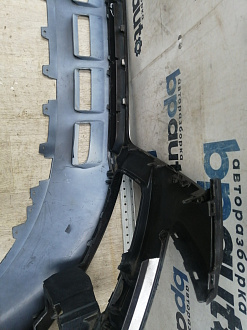 AA045796; Бампер передний; под паркт.; под омыват. (8R0 807 437 AH) для Audi Q5 I рест. (2012-2017)/БУ; Оригинал; Р1, Мелкий дефект; 