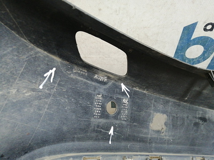 AA045690; Бампер передний; под паркт.; под омыват. (5СU807221A) для Volkswagen Jetta VI рест. (2015-2018)/БУ; Оригинал; Р1, Мелкий дефект; 