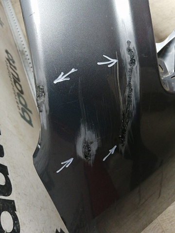 Фотография детали AA045837; Бампер передний; без паркт.; без омыват. (6400F307ZZ) для Mitsubishi ASX I рест. (2013-2016)/БУ; Оригинал; Р1, Мелкий дефект; . Фото номер 7