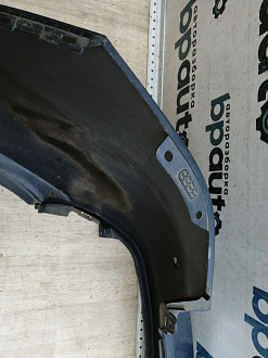 AA046123; Бампер задний; под паркт. (86611-4Y000) для Kia Rio III Sedan (2011- 2015)/БУ; Оригинал; Р1, Мелкий дефект; 