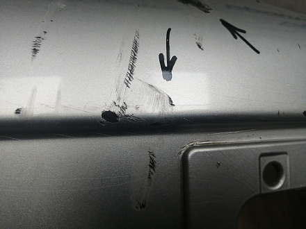 BA000182; Бампер передний; без паркт.; под омыват. (52119-05190) для Toyota Avensis/БУ; Оригинал; Р1, Мелкий дефект; 