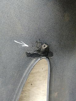 AA044986; Бампер передний; без паркт.; без омыват. (86511-2H000) для Hyundai Elantra IV (HD) (2006-2011)/БУ; Оригинал; Р1, Мелкий дефект; 