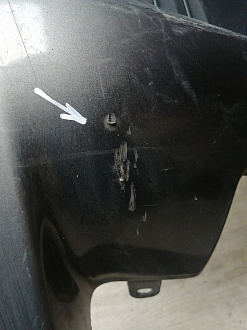 AA045950; Бампер передний; под паркт.; под омыват. (52119-0E220) для Toyota Highlander III (2014 — 2016)/БУ; Оригинал; Р1, Мелкий дефект; 