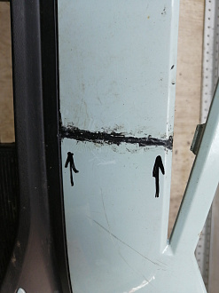 AA045854; Бампер передний; под паркт.; без омыват. (602002155AA) для Omoda C5 (2022- н.в.)/БУ; Оригинал; Р1, Мелкий дефект; 