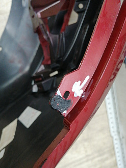 AA045833; Бампер передний; без паркт.; без омыват. (6400J025ZZ) для Mitsubishi ASX I рест.2 (2016- 2019)/БУ; Оригинал; Р1, Мелкий дефект; 