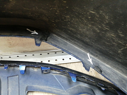 AA045919; Бампер передний; без паркт.; без омыват. (2803127XKQ11A) для Haval F7 I рест. (2022-н.в.)/БУ; Оригинал; Р1, Мелкий дефект; 