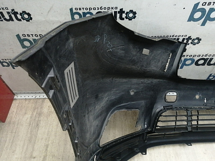 AA045950; Бампер передний; под паркт.; под омыват. (52119-0E220) для Toyota Highlander III (2014 — 2016)/БУ; Оригинал; Р1, Мелкий дефект; 