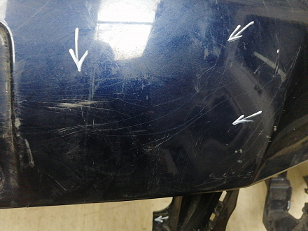 BA000245; Бампер передний; без паркт.; под омыват. (5M0807221N) для Volkswagen Golf Plus II (2009-2014)/БУ; Оригинал; Р2, Удовлетворительное; 