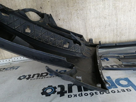 AA045536; Бампер передний; под паркт.; под омыват. (4L0 807 437) для Audi Q7 I (2005-2010)/БУ; Оригинал; Р1, Мелкий дефект; 