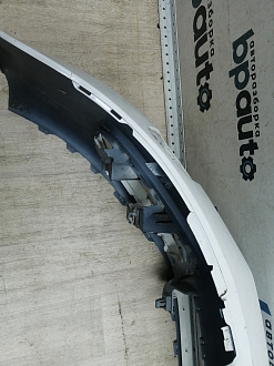 BA000247; Бампер передний; под паркт.; под омыват. (5M0807221N) для Volkswagen Golf Plus II (2009-2014)/БУ; Оригинал; Р1, Мелкий дефект; 