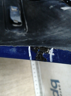 AA046077; Бампер задний; без паркт. (85022 9U040) для Nissan Note/БУ; Оригинал; Р1, Мелкий дефект; 