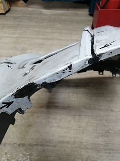 AA045810; Бампер передний,  S-line; без паркт.; под омыват. (8U0 807 437 D) для Audi Q3 I (2011-2014)/БУ; Оригинал; Р2, Удовлетворительное; 