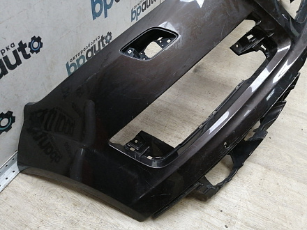 AA045529; Бампер передний; под паркт.; под омыват. (4L0 807 437 H) для Audi Q7 I рест. (2010-2015)/БУ; Оригинал; Р1, Мелкий дефект; 