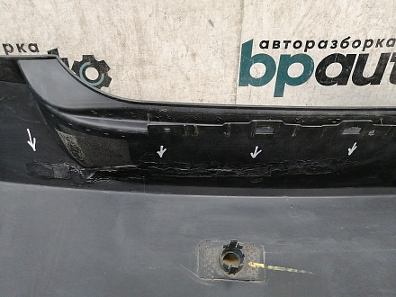 AA034840; Бампер задний; под паркт. (96696013) для Chevrolet Aveo II Sedan (2011- 2015)/БУ; Оригинал; Р2, Удовлетворительное; 