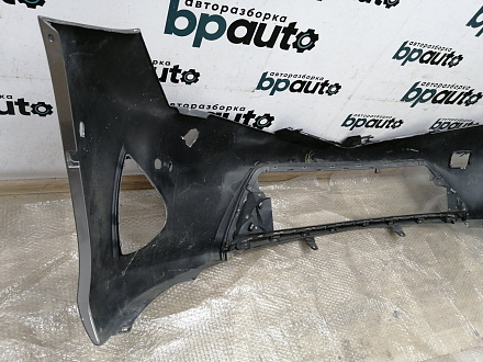 AA011377; Бампер передний; под паркт.; под омыват. (52119-02A20) для Toyota Auris II (2013 — 2015)/БУ; Оригинал; Р0, Хорошее; (4V8) Серый
