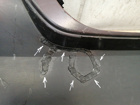 Фотография детали AA042866; Бампер задний; без паркт. (6RU807421) для Volkswagen Polo V Sedan (2010-2014)/БУ; Оригинал; Р2, Удовлетворительное; . Фото номер 18