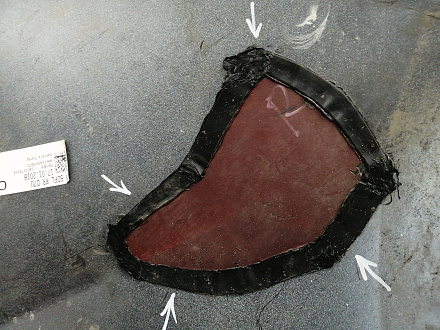 AA031141; Бампер задний; под паркт. ( 86611-A2600) для Kia CEED II рест. Hatchback 5D (2015- 2018)/БУ; Оригинал; Р2, Удовлетворительное; 