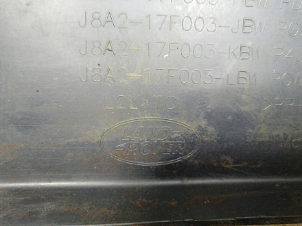 AA045882; Бампер передний; под паркт.; под омыват. (J8A2-17F003-GAW) для Land Rover Range Rover Velar L560 (2017 - 2023)/БУ; Оригинал; Р1, Мелкий дефект; 