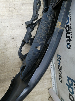 AA045533; Бампер передний; под паркт.; под омыват. (4L0 807 437 H) для Audi Q7 I рест. (2010-2015)/БУ; Оригинал; Р1, Мелкий дефект; 