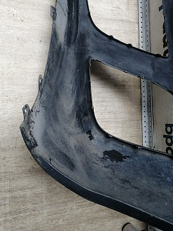 AA045729; Бампер передний; без паркт.; под омыват. (EH44-50031) для Mazda CX-7 I рест. (2009-2012)/БУ; Оригинал; Р1, Мелкий дефект; 