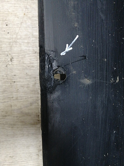 AA045256; Бампер передний; под паркт.; без омыват. ( BB5317C831) для Ford Explorer V (2011-2015)/БУ; Оригинал; Р1, Мелкий дефект; 