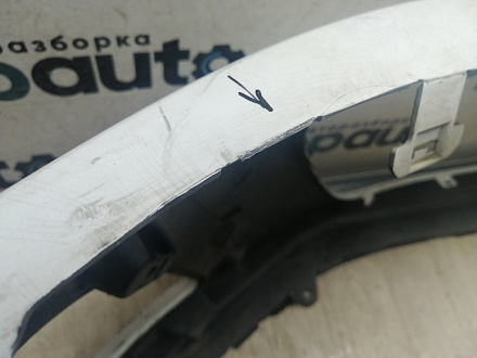 AA046046; Бампер передний; без паркт.; под омыват. (9674576177) для Peugeot 308 I рест. (2011-2015)/БУ; Оригинал; Р2, Удовлетворительное; 