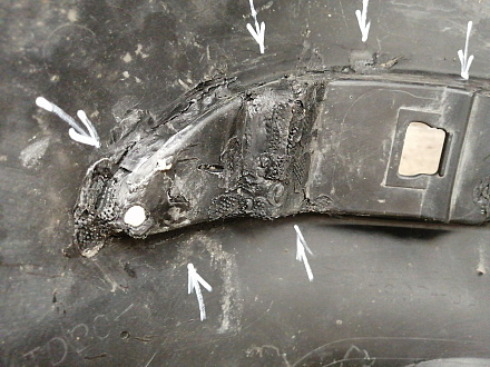 AA038409; Бампер задний; под паркт. (52159-53131) для Lexus IS/БУ; Оригинал; Р1, Мелкий дефект; 