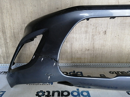 AA044863; Бампер передний; без паркт.; без омыват. (9674576177) для Peugeot 308 I рест. (2011-2015)/БУ; Оригинал; Р2, Удовлетворительное; 