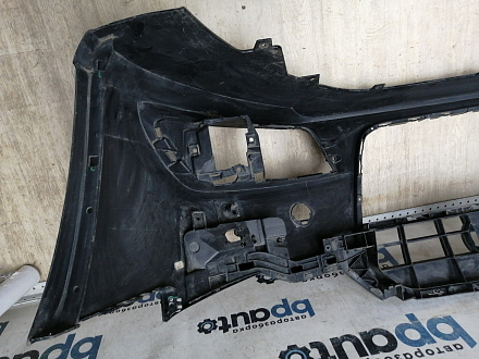 BA000163; Бампер передний; под паркт.; под омыват. (4G0 807 437) для Audi A6 C7/БУ; Оригинал; Р1, Мелкий дефект; 