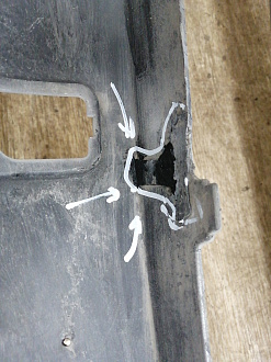 AA030291; Бампер передний; под паркт.; под омыват. (62022-1ME0H) для Infiniti/БУ; Оригинал; Р2, Удовлетворительное; 