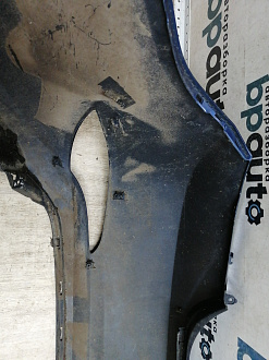 BA000138; Бампер задний; без паркт. (86611-4L500) для Hyundai Solaris I рест. Sedan (2014- 2016)/БУ; Оригинал; Р1, Мелкий дефект; 