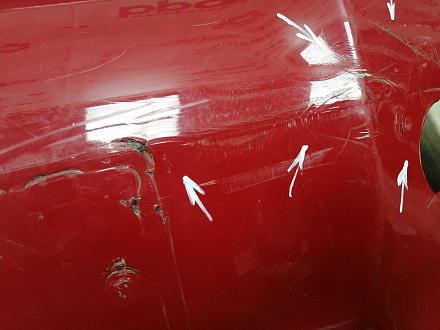 AA045679; Бампер передний; без паркт.; без омыват. (52119-02680) для Toyota Auris I (2007- 2010)/БУ; Оригинал; Р1, Мелкий дефект; 