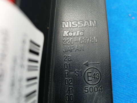 Фотография детали AA013770; Фонарь левый в крыло (26555-9U000) для Nissan Note I (2005-2009)/БУ; Оригинал; Р1, Мелкий дефект; . Фото номер 8