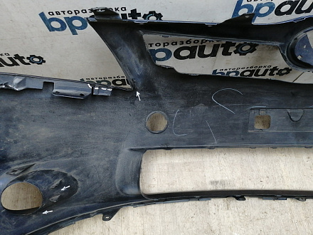 AA045803; Бампер передний; без паркт.; без омыват. (52119-02A90) для Toyota Auris I рест. (2010- 2013)/БУ; Оригинал; Р1, Мелкий дефект; 