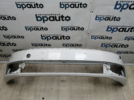 AA045816; Бампер передний; под паркт.; под омыват. (3C8807221F) для Volkswagen Passat CC рест. (2012-2017)/БУ; Оригинал; Р1, Мелкий дефект; 