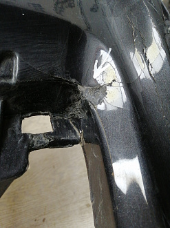 AA045534; Бампер передний; под паркт.; под омыват. (4L0 807 437 H) для Audi Q7 I рест. (2010-2015)/БУ; Оригинал; Р1, Мелкий дефект; 