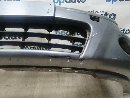 AA046010; Бампер передний; без паркт.; под омыват. (62022-BH10H) для Nissan Note I рест. (2009-2013)/БУ; Оригинал; Р1, Мелкий дефект; 