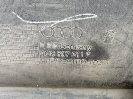 AA026276; Бампер задний, S-line; под паркт. (4G8 807 511 F) для Audi A7 I Sportback (2010-2014)/БУ; Оригинал; Р1, Мелкий дефект; 