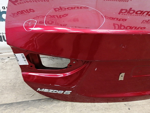 Фотография детали AA037977; Крышка багажника (GJY05261X) для Mazda 6 GJ/БУ; Оригинал; Р2, Удовлетворительное; . Фото номер 7