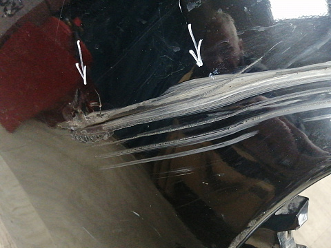 Фотография детали AA045728; Бампер передний; под паркт.; под омыват. (62022-3JA0H) для Infiniti/БУ; Оригинал; Р1, Мелкий дефект; . Фото номер 7