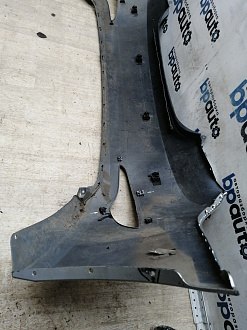 BA000141; Бампер задний; под паркт. (86611-4L500) для Hyundai Solaris I рест. Sedan (2014- 2016)/БУ; Оригинал; Р1, Мелкий дефект; 