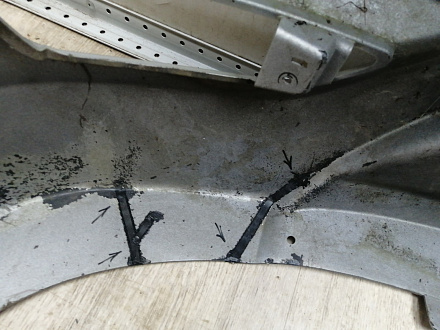 AA045613; Бампер задний; без паркт. (86611-4L200) для Hyundai Solaris I HB (2010- 2014)/БУ; Оригинал; Р1, Мелкий дефект; 