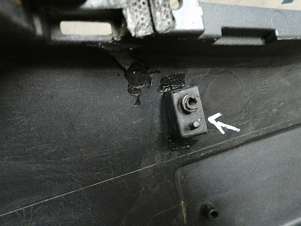 AA045857; Бампер передний; без паркт.; без омыват. (86511-4Y000) для Kia Rio/БУ; Оригинал; Р1, Мелкий дефект; 