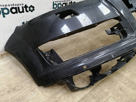 AA028998; Бампер передний; под паркт.; под омыват. (4L0 807 437 H) для Audi Q7 I рест. (2010-2015)/БУ; Оригинал; Р1, Мелкий дефект; 