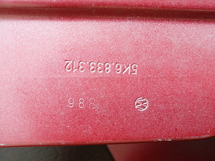 AA018693; Дверь задняя правая (5K6833056K) для Volkswagen Golf VI HB 5D (2008- 2012)/БУ; Оригинал; Р0, Хорошее; (LA3T) Красный перламутр
