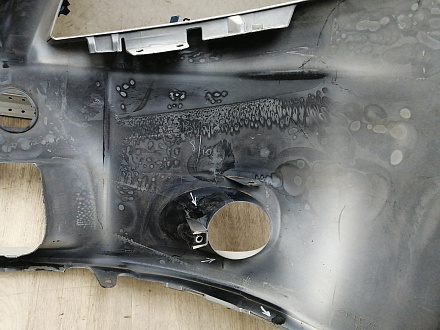 AA045915; Бампер передний; без паркт.; без омыват. (52119-02A90) для Toyota Auris I рест. (2010- 2013)/БУ; Оригинал; Р1, Мелкий дефект; 